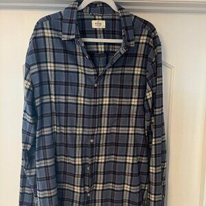 Marine Layer Button Down - Blue/White Checkered - XL